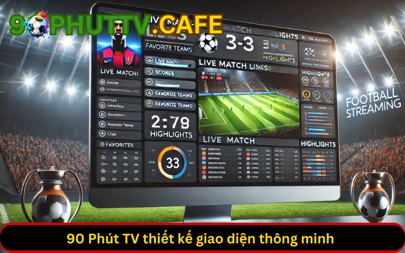 90 Phút TV thiết kế giao diện thông minh